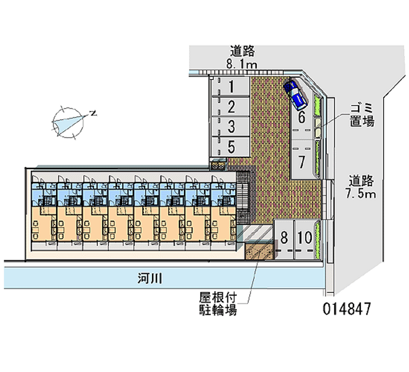 レオパレスグリーンエコー安田 月極駐車場