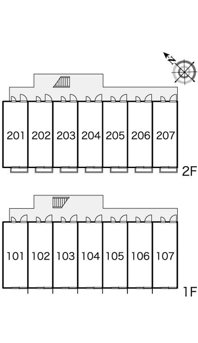 レオパレスルミエール 間取配置図