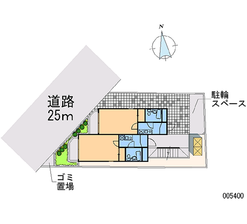 レオパレス常盤台第４ 区画図