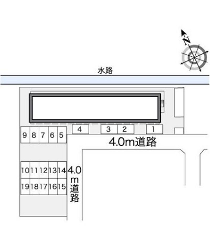 レオパレスナンキハイムⅡ 駐車場