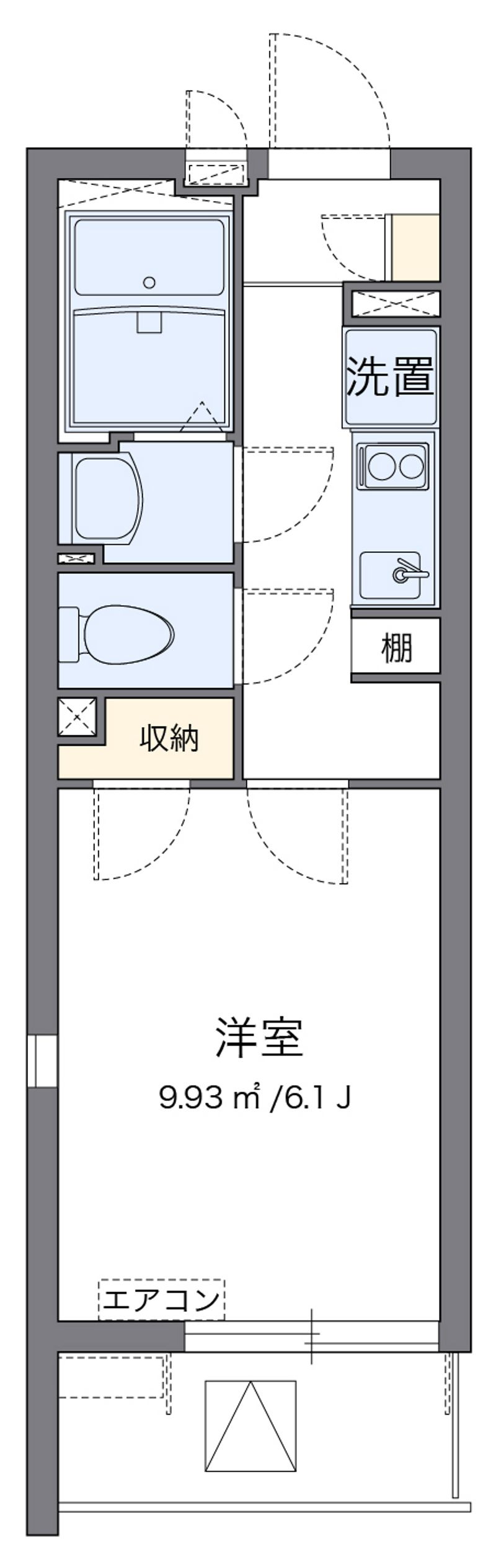 クレイノフルール 間取図