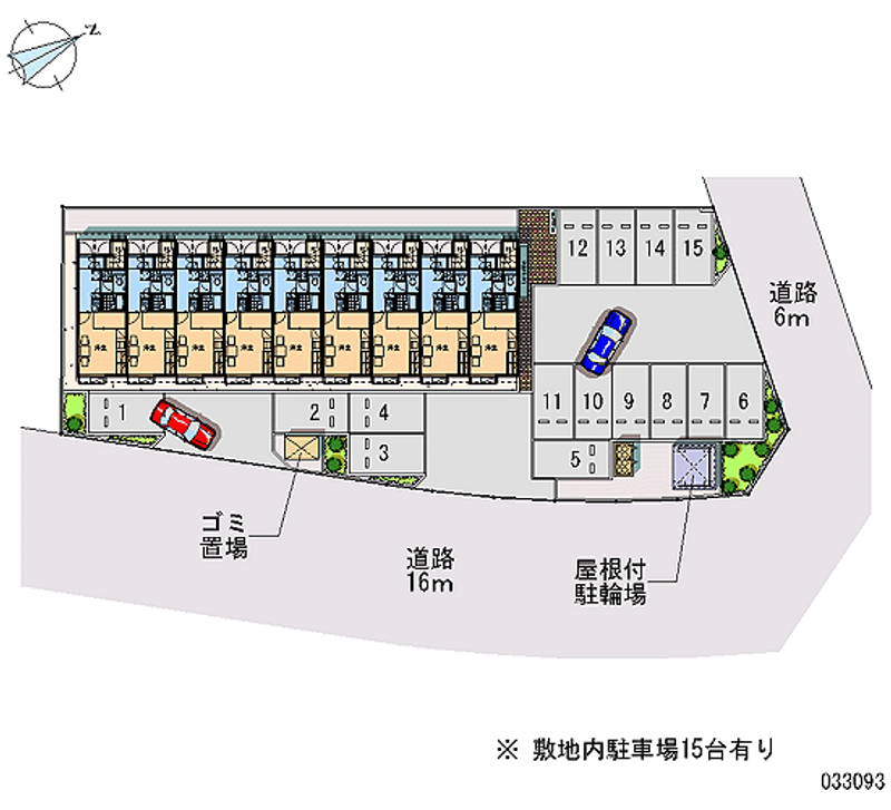 レオパレスサンフォレスト 月極駐車場