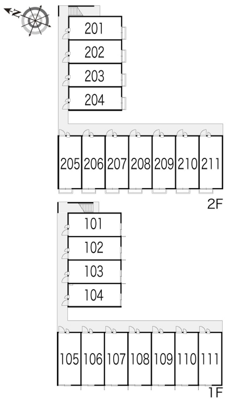 レオパレスソレーユ 間取配置図