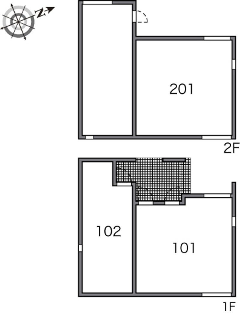 レオネクストツインコートⅡ 間取り配置図