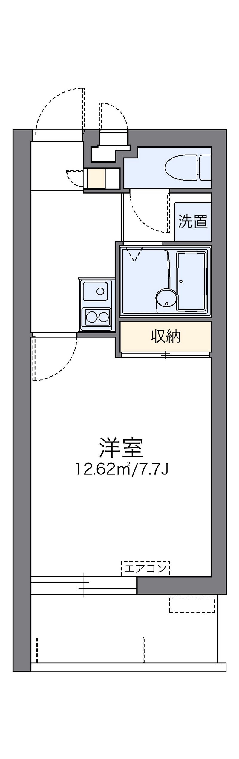 レオパレス牧志 間取図