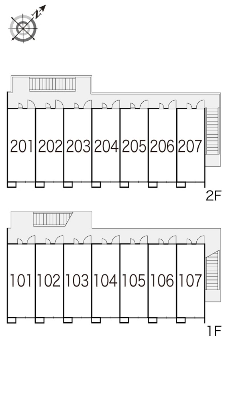 レオパレスサンハウス 間取配置図