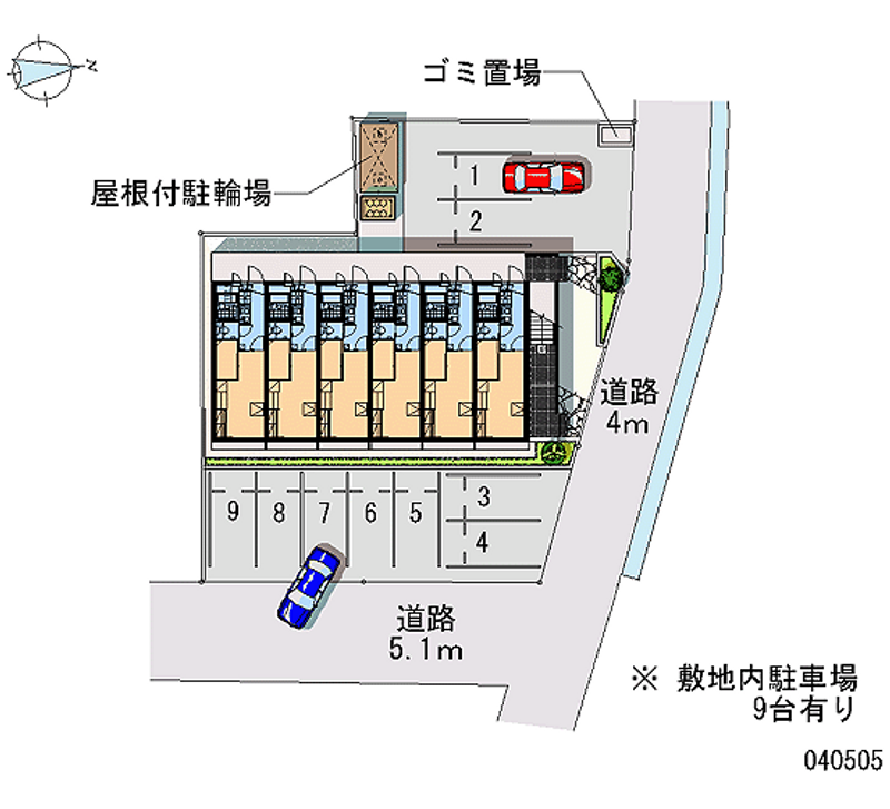 レオパレスシャトー横井 区画図