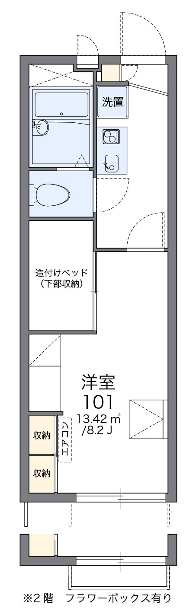 レオパレス千成 間取図