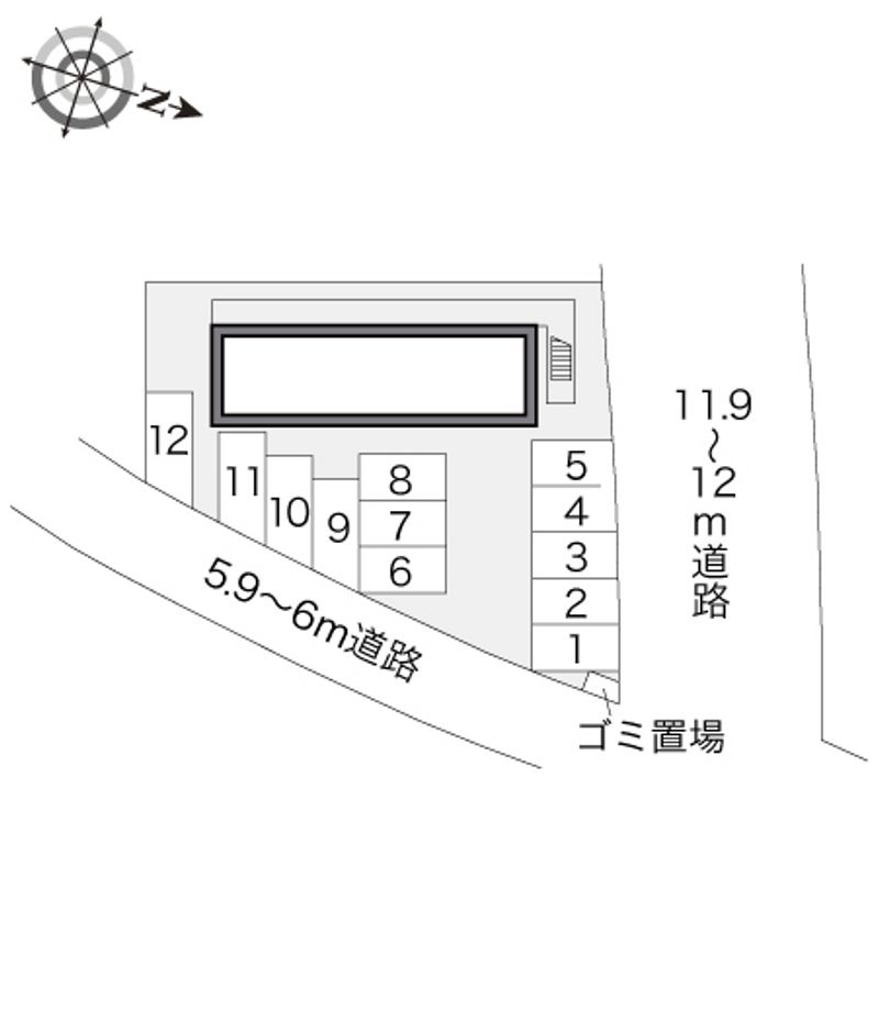 レオパレスコルヌイエ 駐車場