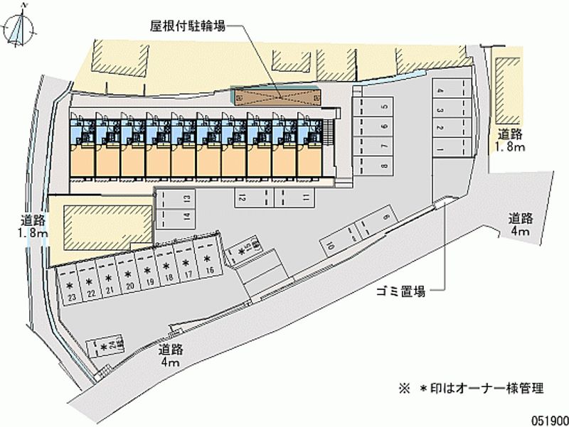 レオパレスサンフラワー向洋 月極駐車場