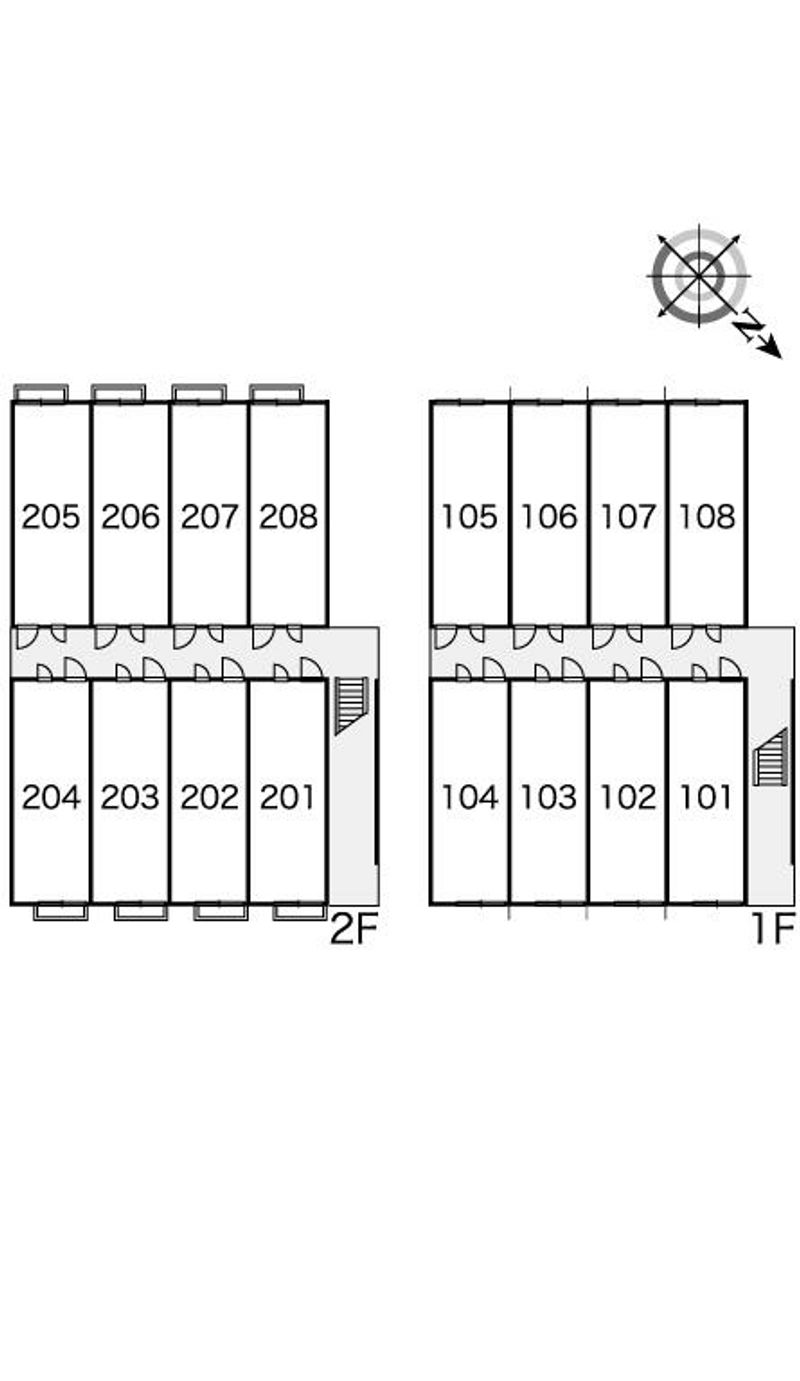 レオパレスオープンハウス２１ 間取配置図