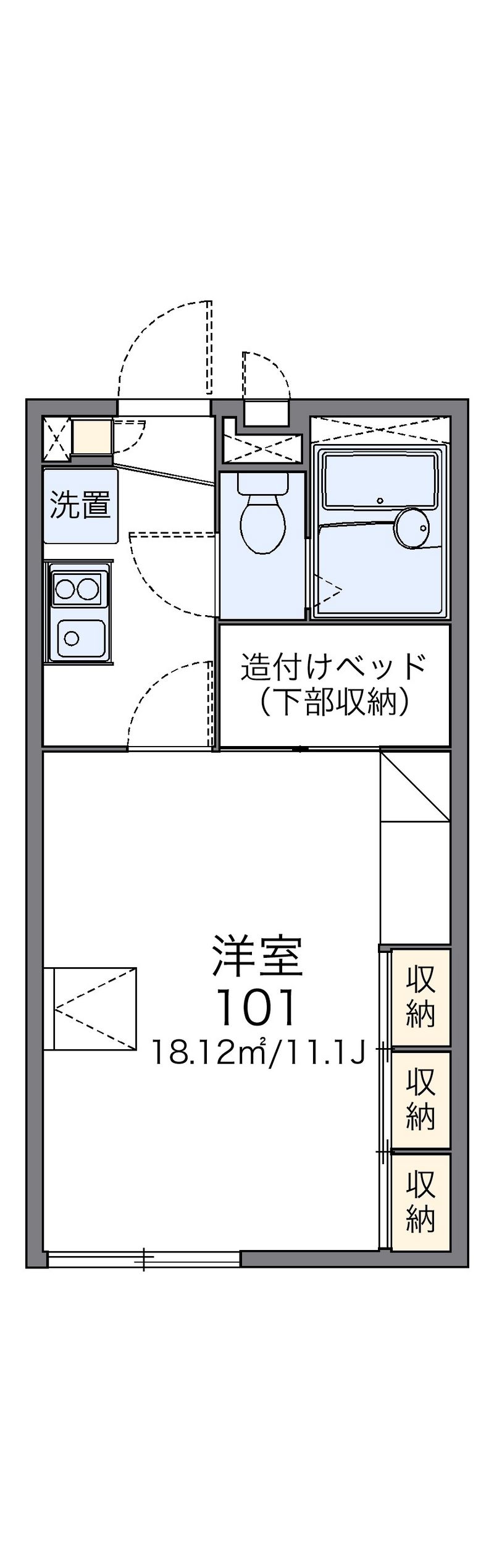 レオパレス龍 間取図