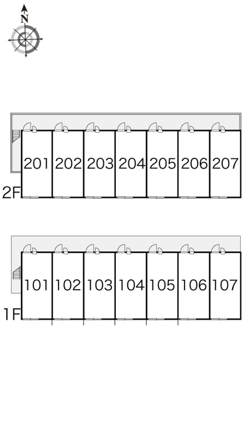 レオパレスポピレールＺ 間取り配置図
