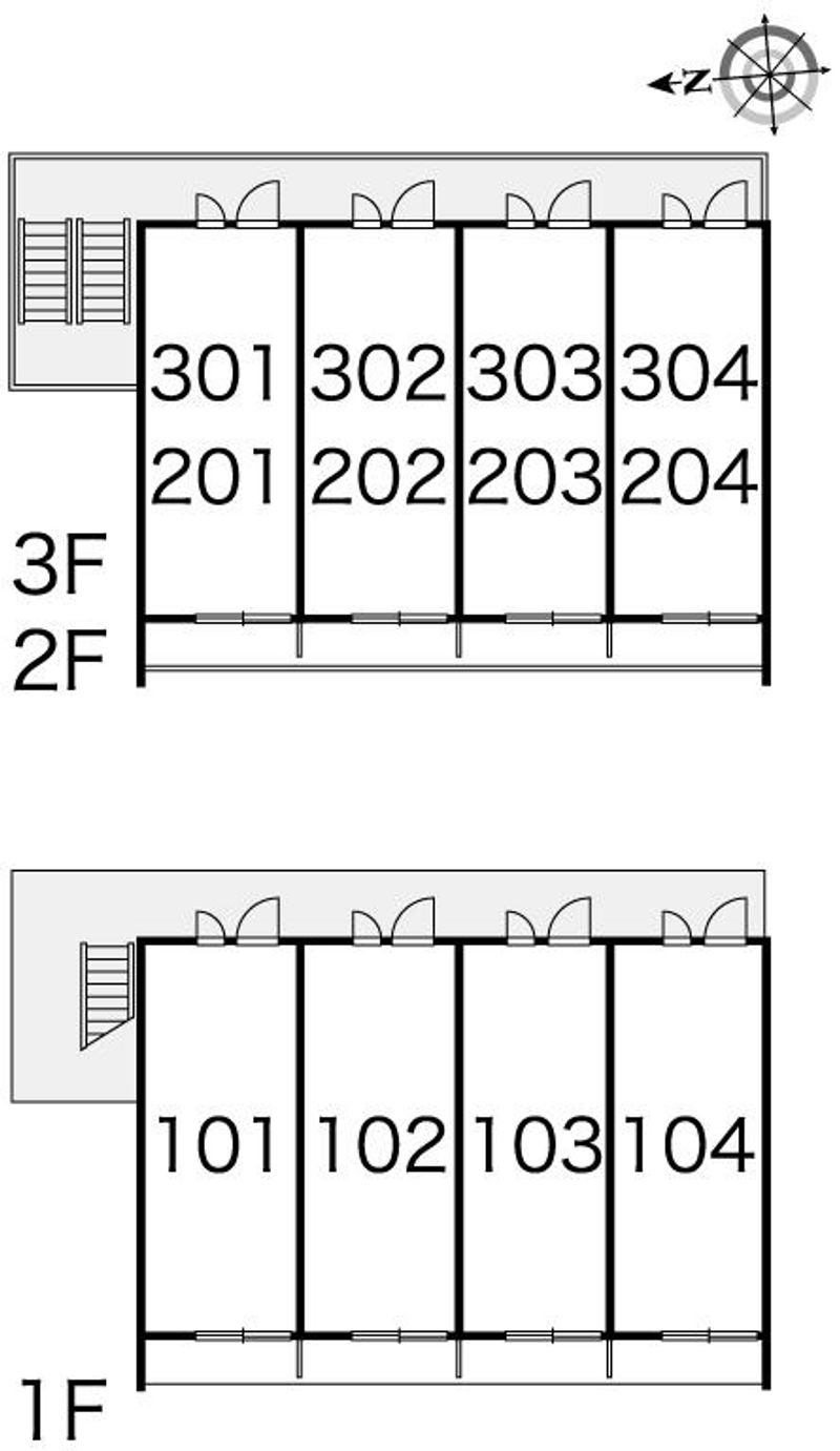 レオパレスヴァルトⅡ 間取り配置図