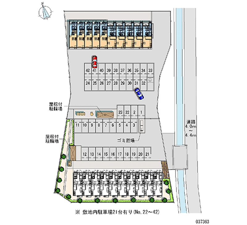 37363 Monthly parking lot