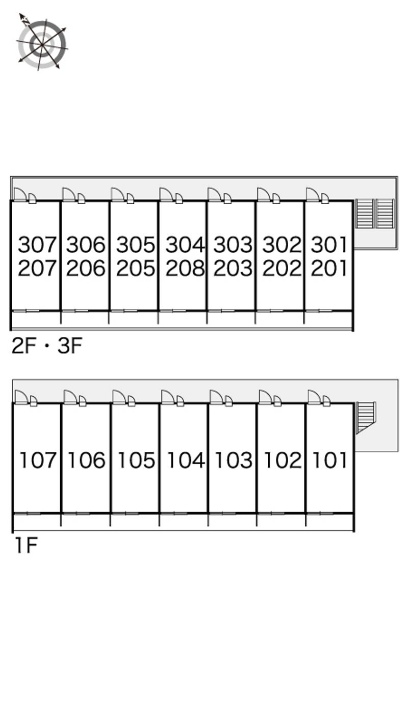 レオパレスＥＮＮ 間取り配置図