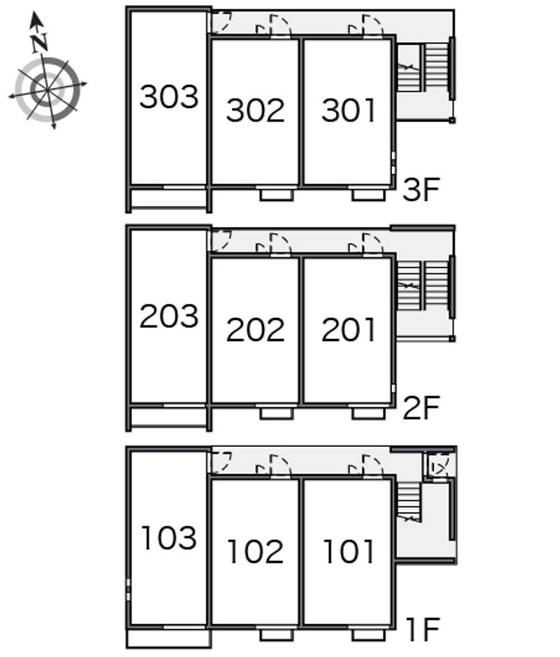 クレイノ栄秋 間取り配置図