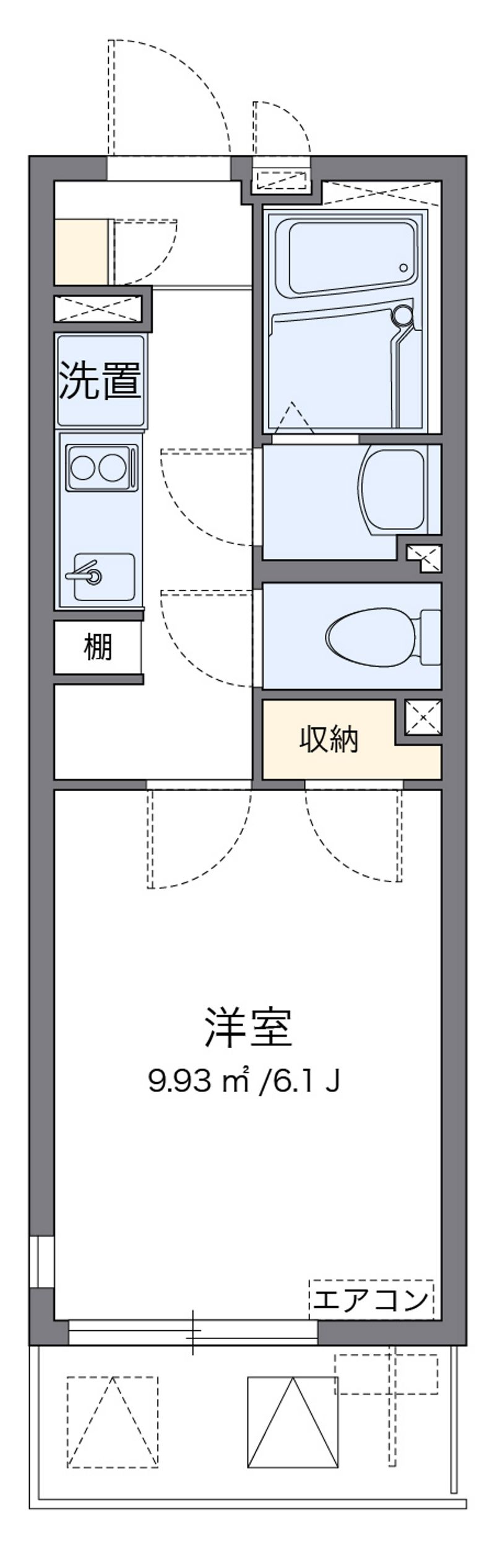 クレイノＮＩＳＨＩＫＩ 間取り