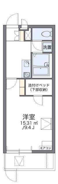 レオパレスレインボーロード 間取り図