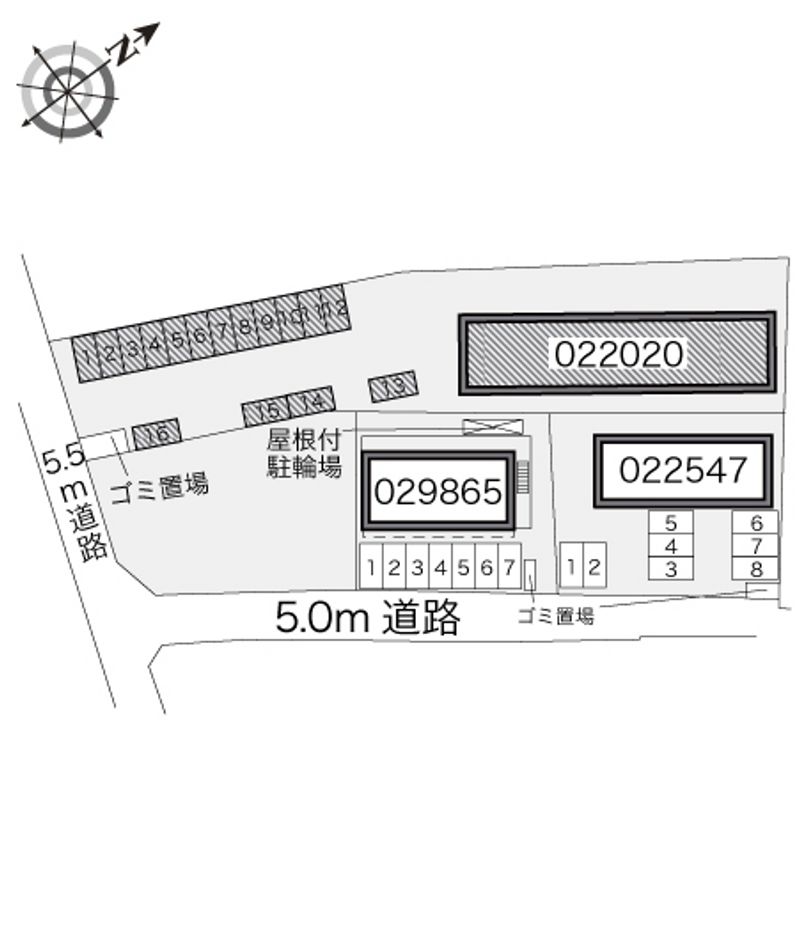 レオパレスフローラ 配置図