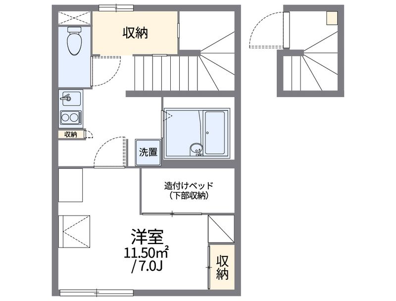 レオパレス芦花公園Ⅱ 間取図