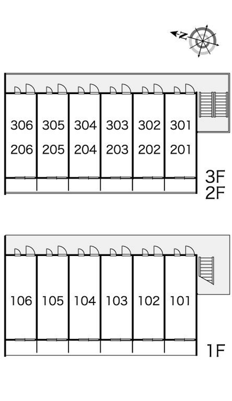 レオパレスエスポワール 間取り配置図
