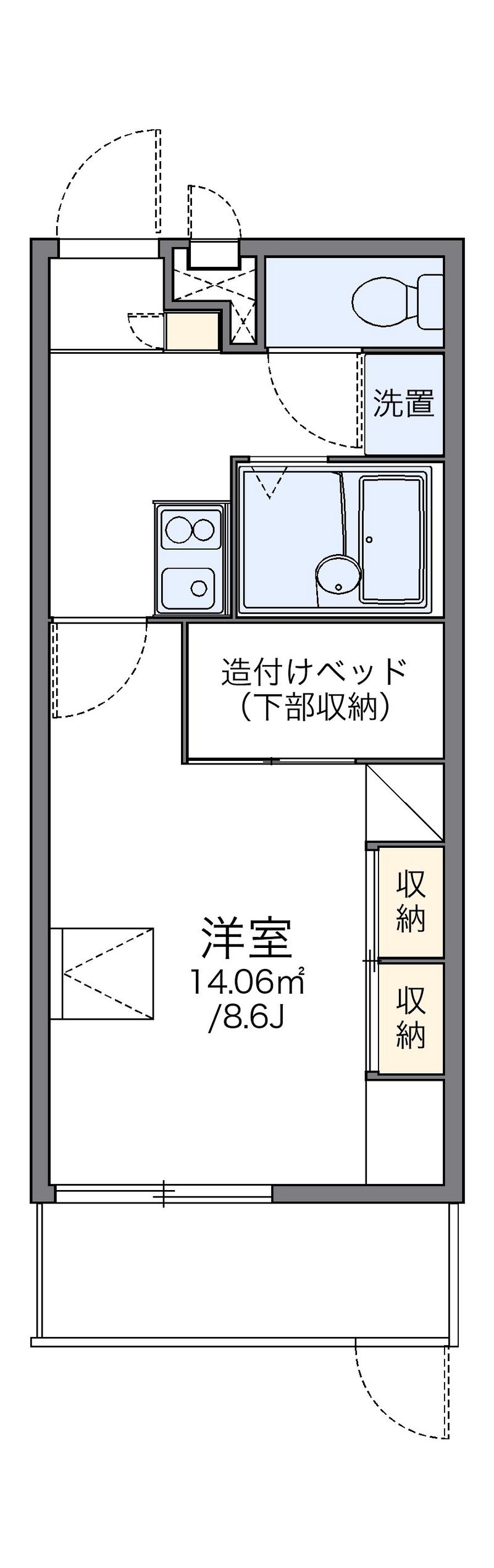 レオパレス幸甚 間取り