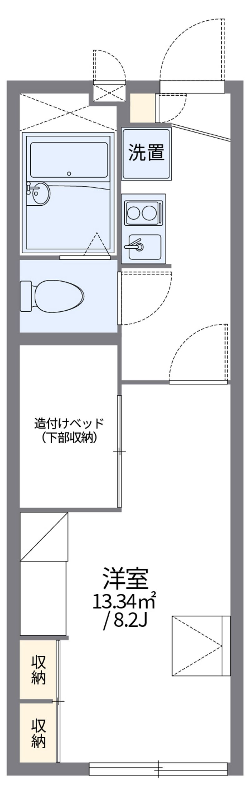 レオパレスニューロード 間取図