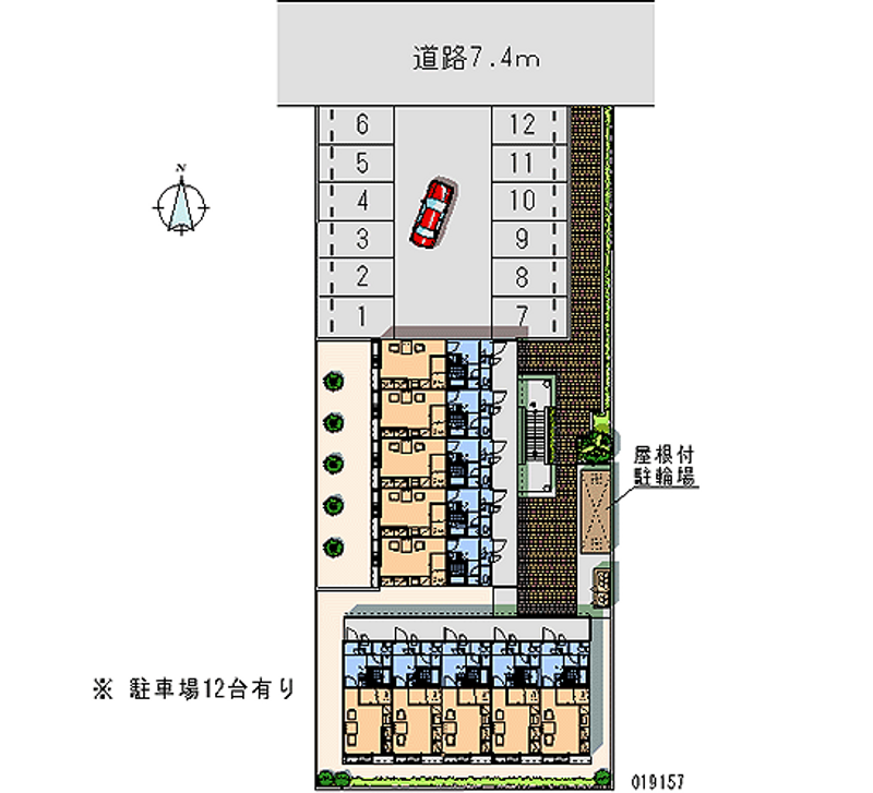 レオパレスシャイン 月極駐車場