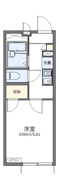 レオパレスマリンドゥシャンス 間取り図