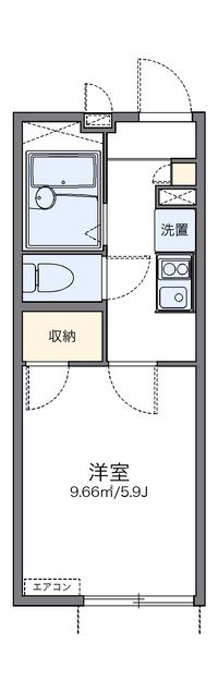 レオパレスマリンドゥシャンス 間取図