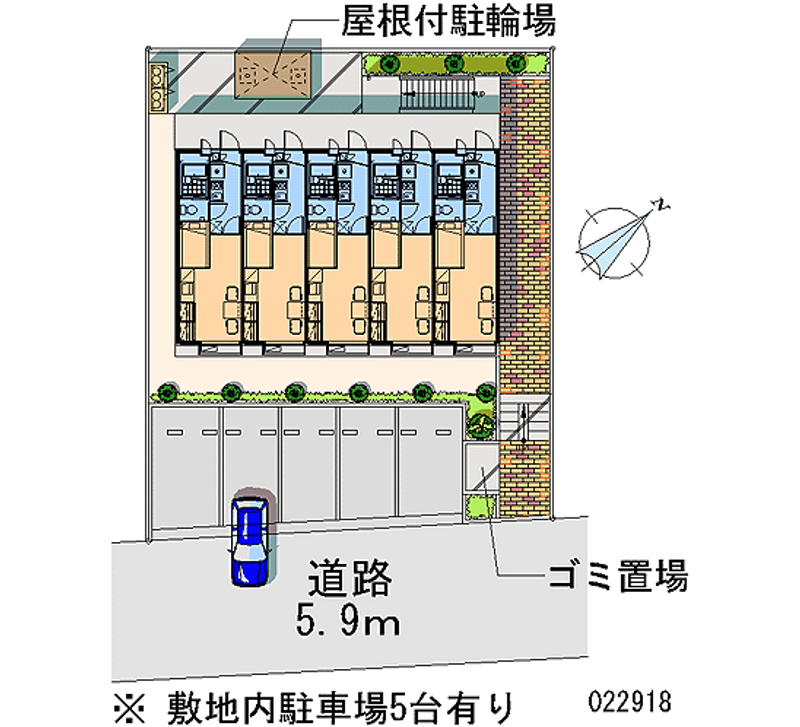 レオパレス東豊田Ⅰ 区画図