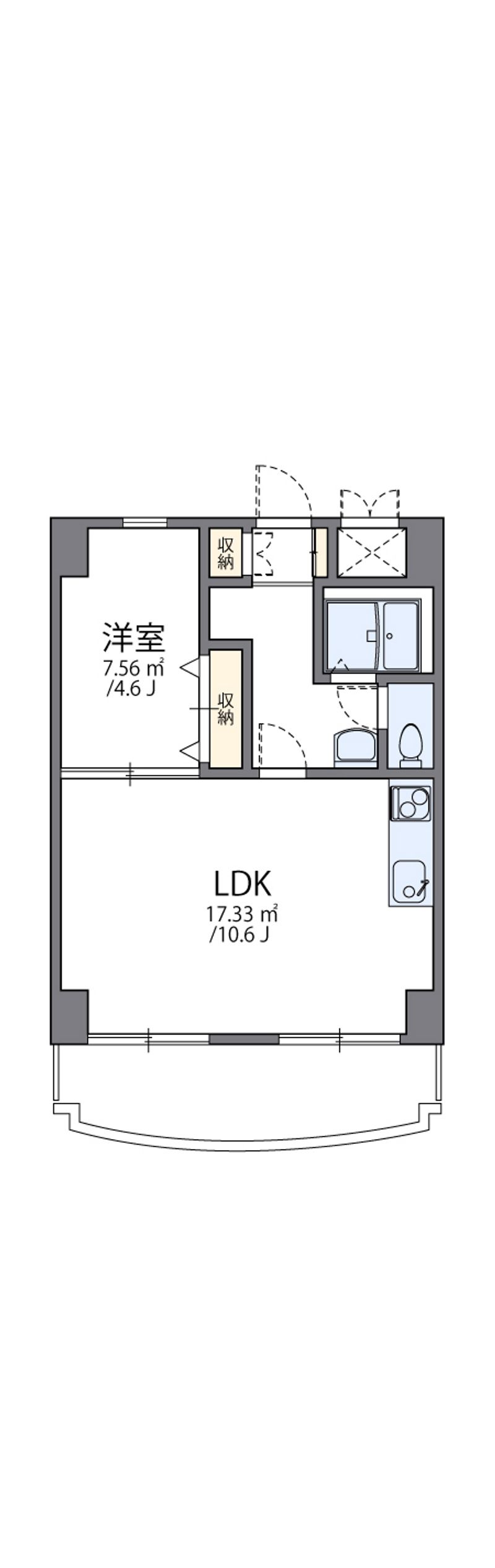 レオパレスグリーンバレー一番館 間取図