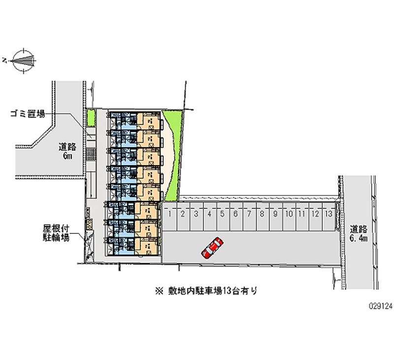 レオパレス日和 月極駐車場