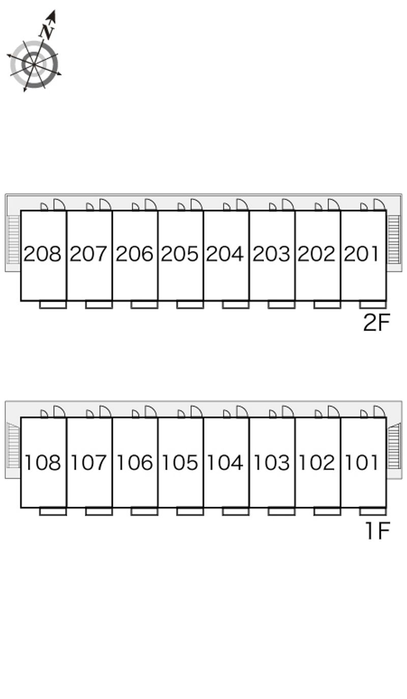 レオパレスプラティＡ 間取配置図