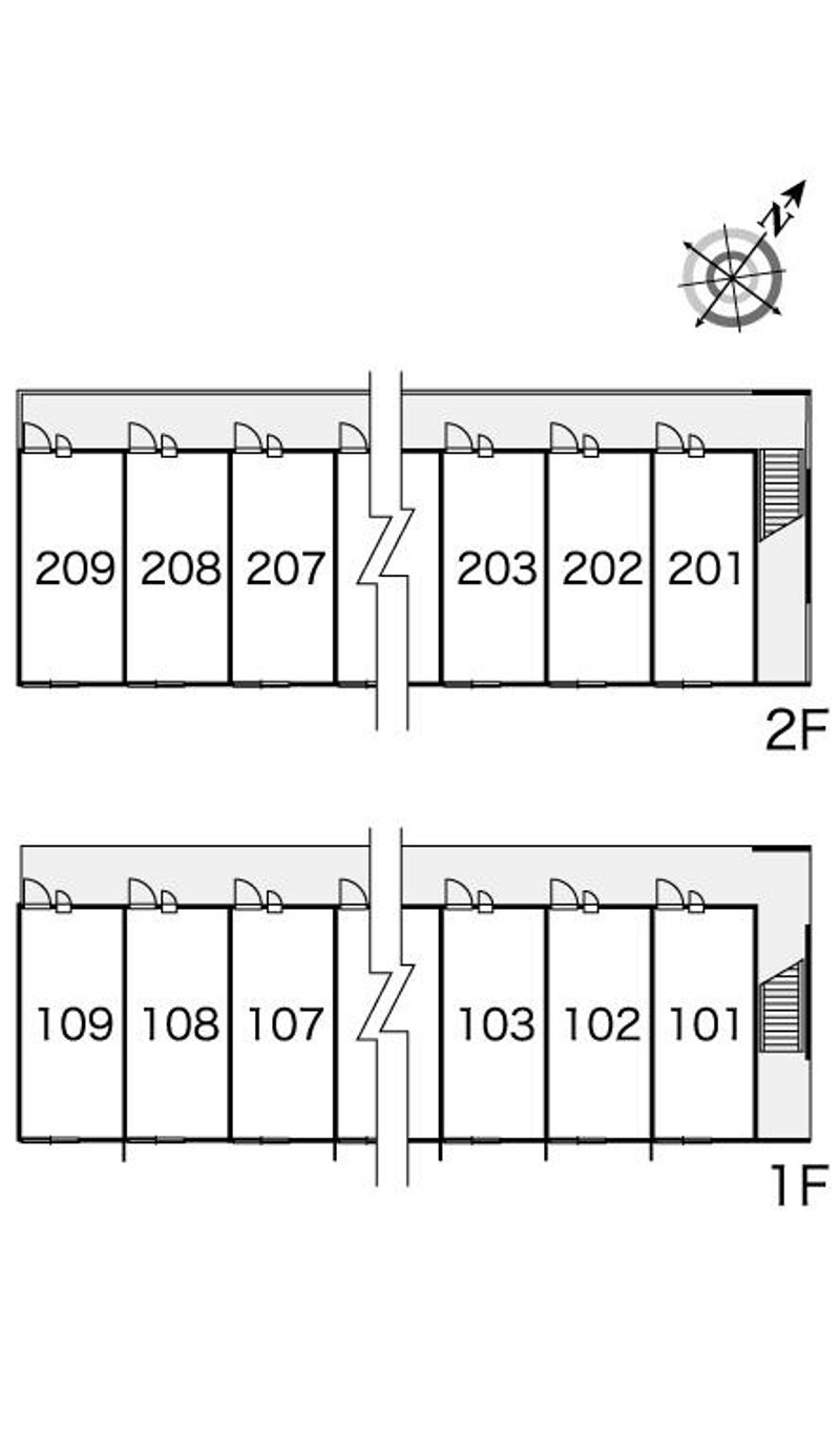 レオパレス菊 間取配置図