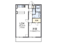 レオパレス紫峰ヶ丘Ⅰ 間取り図