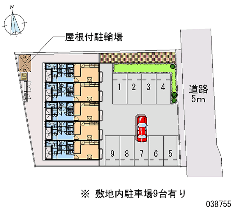 レオパレスＷｅｓｔＳｉｄｅＢＢ 月極駐車場