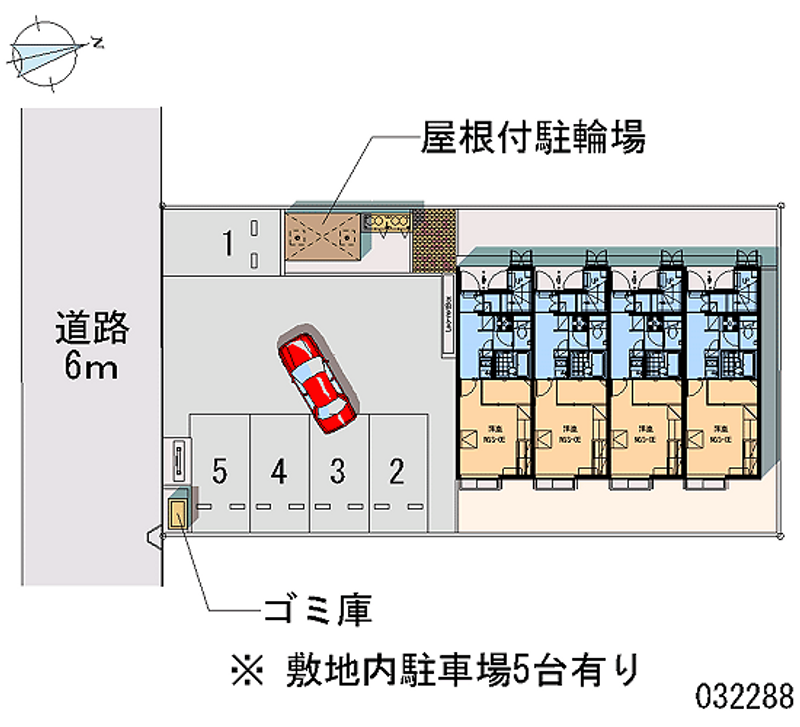 レオパレスマルモラーダ 月極駐車場