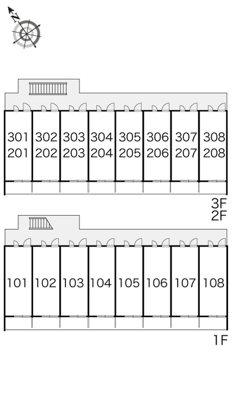 レオパレス寿 間取配置図