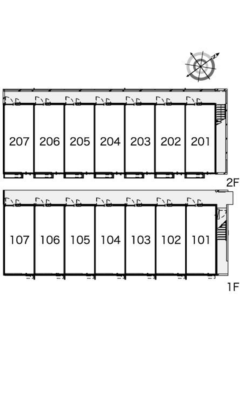 レオパレス美来 間取り配置図