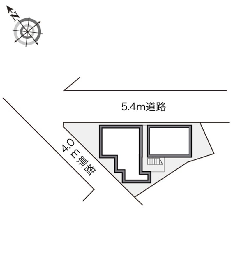 レオパレスシングルフラット梅田 配置図