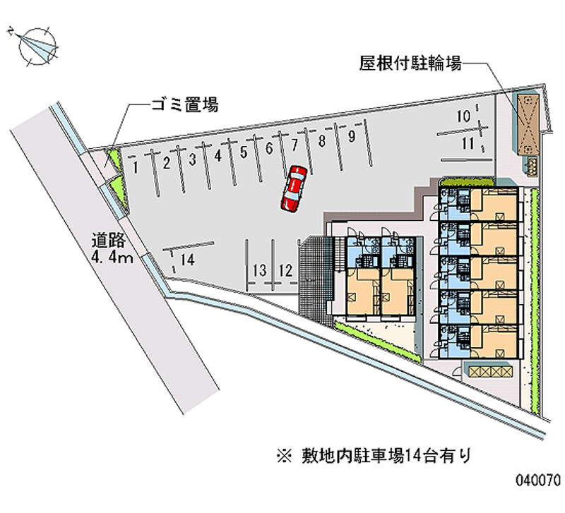 レオパレスとよしま 月極駐車場