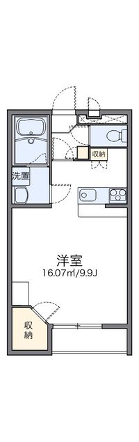 レオパレスコーポ弥生 間取り図