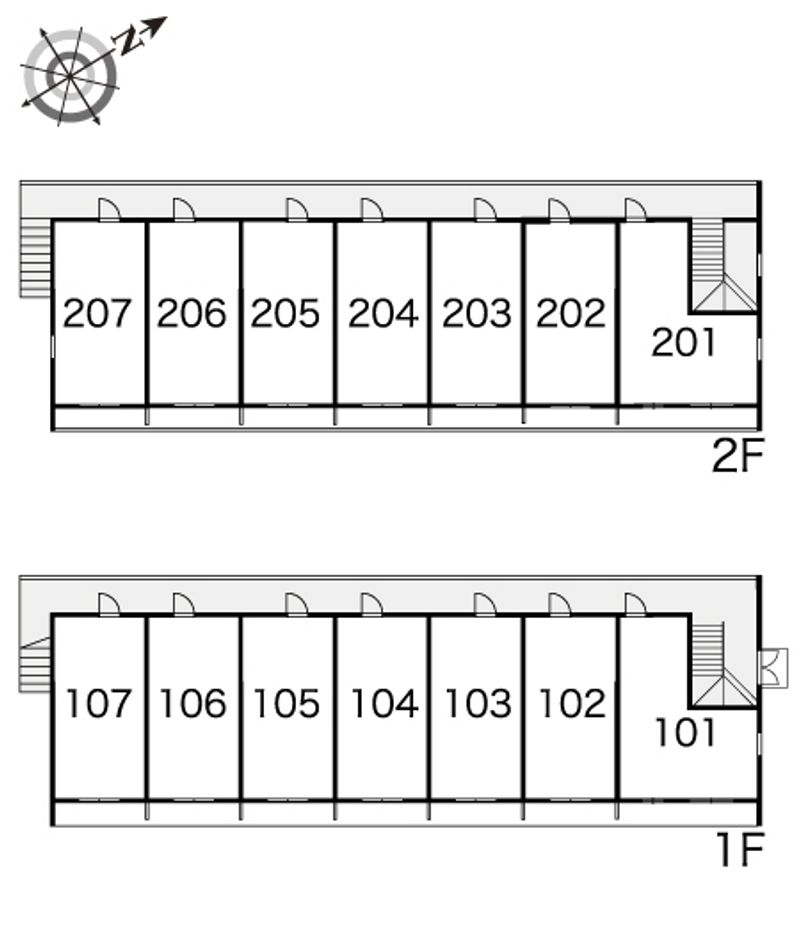 レオパレスＪ・Ｙ・セブン 間取配置図