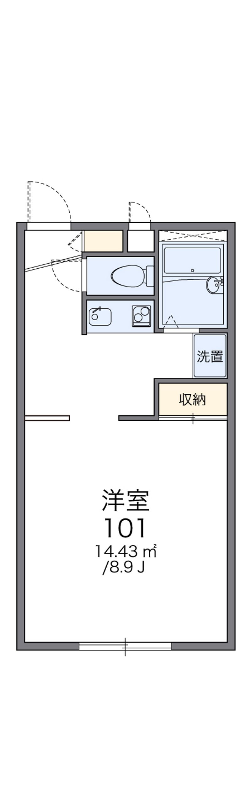 レオパレスホワイトバーチＳＹ 間取図