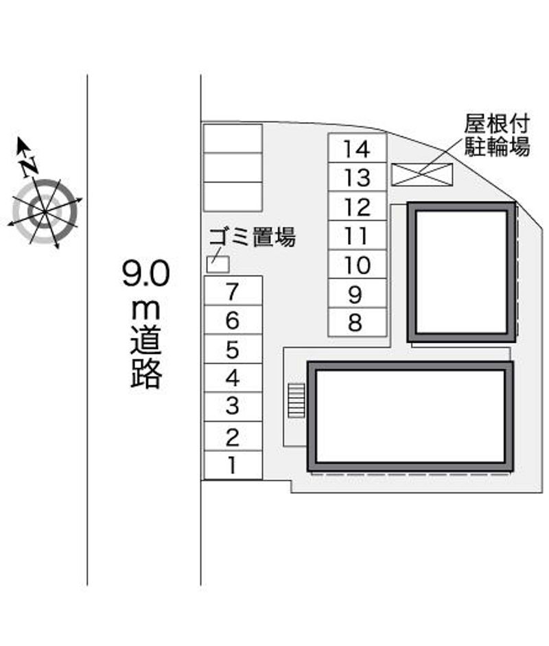 レオパレスリアン 配置図