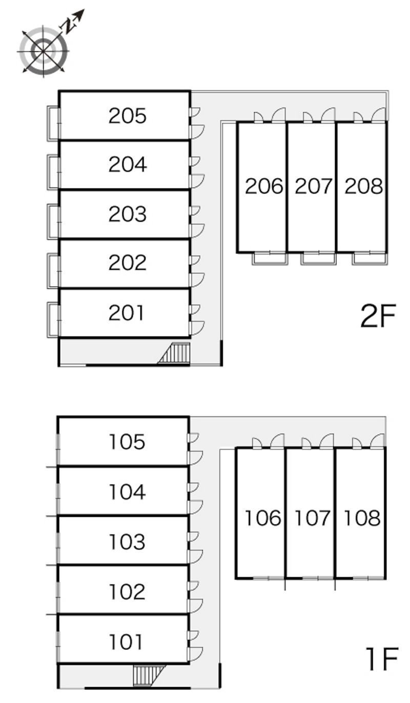 レオパレスエキノックスＣ 間取り配置図