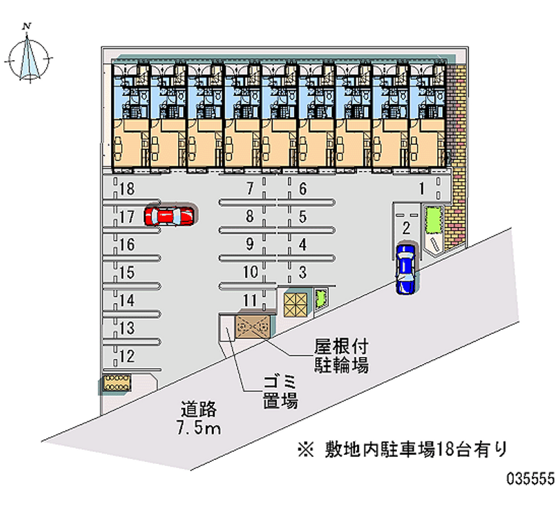 レオパレスシャイン 月極駐車場