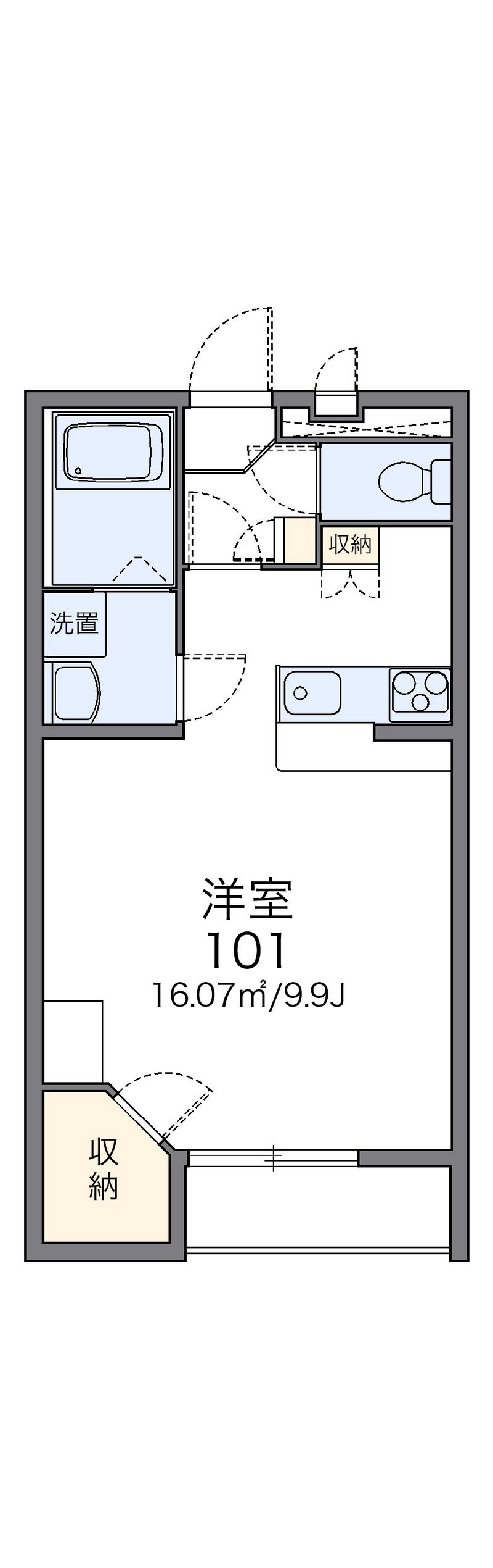 レオパレスグランドカメリアⅦ 間取図